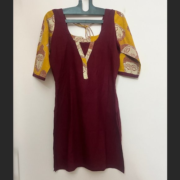Tops - Kalamkaari Buddha Print Top